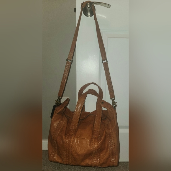 Day & Mood Penny Slouch Satchel in Cognac; Brand-new with Tags - Picture 3 of 16